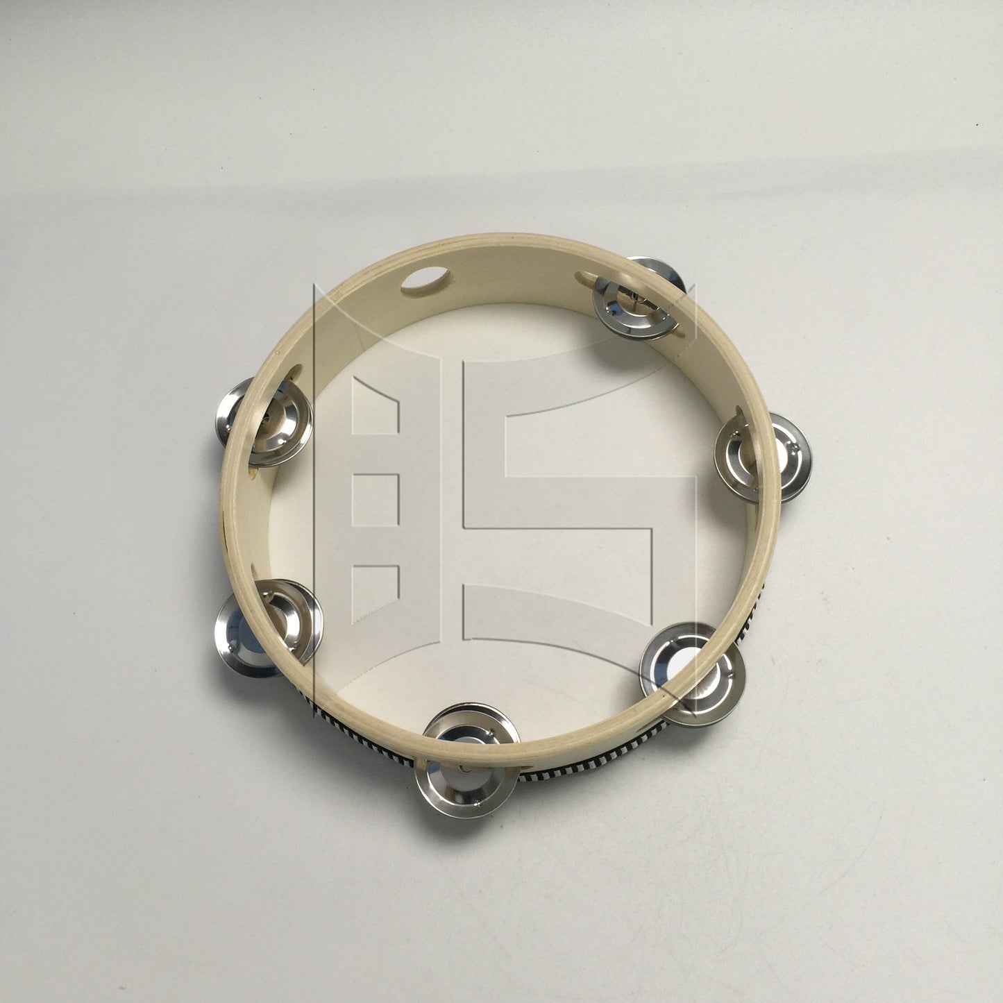 BQLZR 1pc Tambourine Drum 8 Inches Ktv Rattle Show Accompaniment Hand Bell Ring