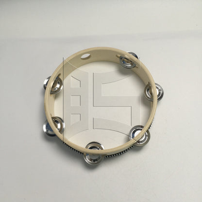 BQLZR 1pc Tambourine Drum 8 Inches Ktv Rattle Show Accompaniment Hand Bell Ring