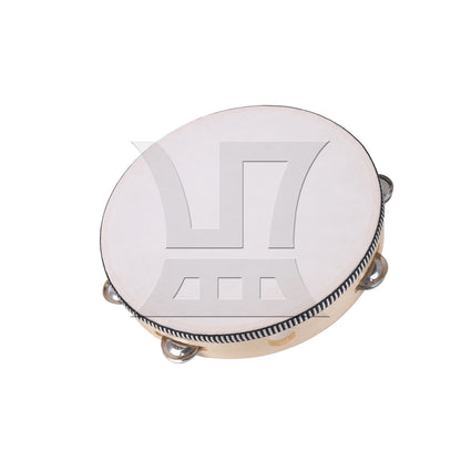 BQLZR 1pc Tambourine Drum 8 Inches Ktv Rattle Show Accompaniment Hand Bell Ring