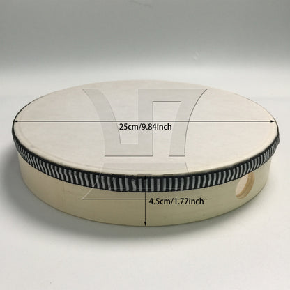 BQLZR 1pc Hand Drum 10 Inches Dance Grading Exam Percussion Instrument Hand-Pitched Drum