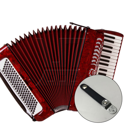 BQLZR 1pc Accordion Bellows Buckle Strap 8.4cm with 2 Buckles for Fixing the Piano Case Strap
