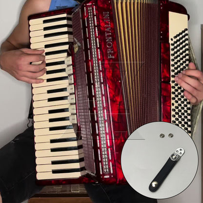 BQLZR 1pc Accordion Bellows Buckle Strap 8.4cm with 2 Buckles for Fixing the Piano Case Strap