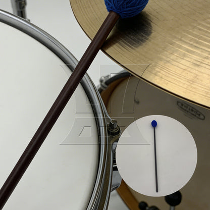 BQLZR 1pc Soft Kalimba Mallet 33mm Hairline Head Blue 16inch for Playing Marimba
