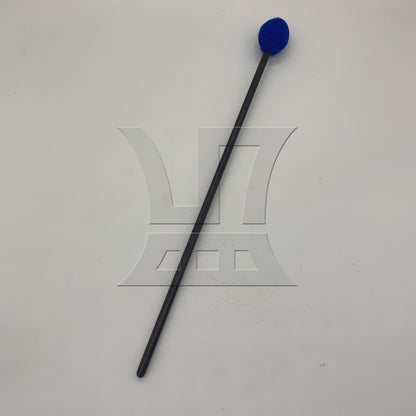 BQLZR 1pc Soft Kalimba Mallet 33mm Hairline Head Blue 16inch for Playing Marimba