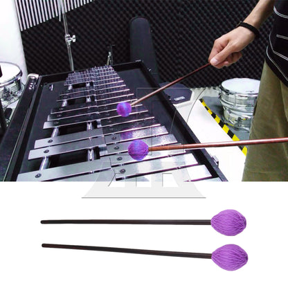 BQLZR 1pc Marimba Mallet 40mm Purple 16 Inches Marimba Hammer Wooden Hammer