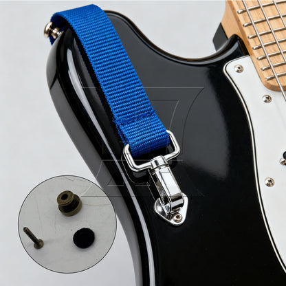BQLZR 1pc Metal Head Guitar Strap Button Retro Color for Electric Guitar and Bass