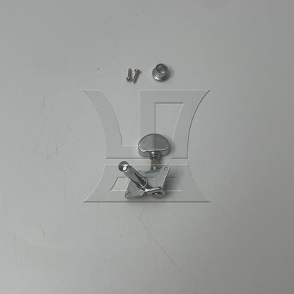 BQLZR 1pc Open Gear String Tuning Peg With Semicircle Handle R Silver Folk Guitar Buttons Classical Guitar Acoustic Guitar Electric Guitar Winder