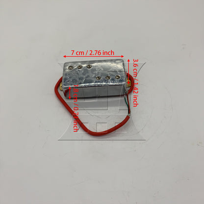 BQLZR 1pc Guitar Bridge Pickup Silver Frameless Electric Guitar Dual Coil Pickup Electric Guitar Accessories