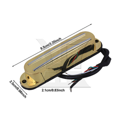 BQLZR 1pc Dual Rail Four Core Pickup Gold Dual-Track Pickup Electric Guitar Accessories