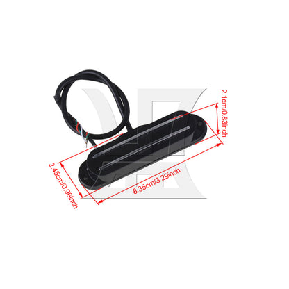 BQLZR 1pc Dual Track Pickup Black Electric Guitar Dual Track Pickup Electric Guitar Accessories