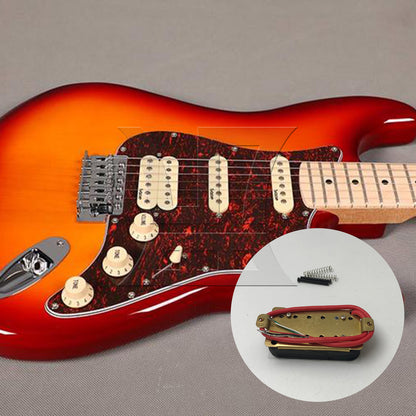 BQLZR 1pc Electric Guitar Double Coil Board Pickup Black Red Wire for Noise Cancellation