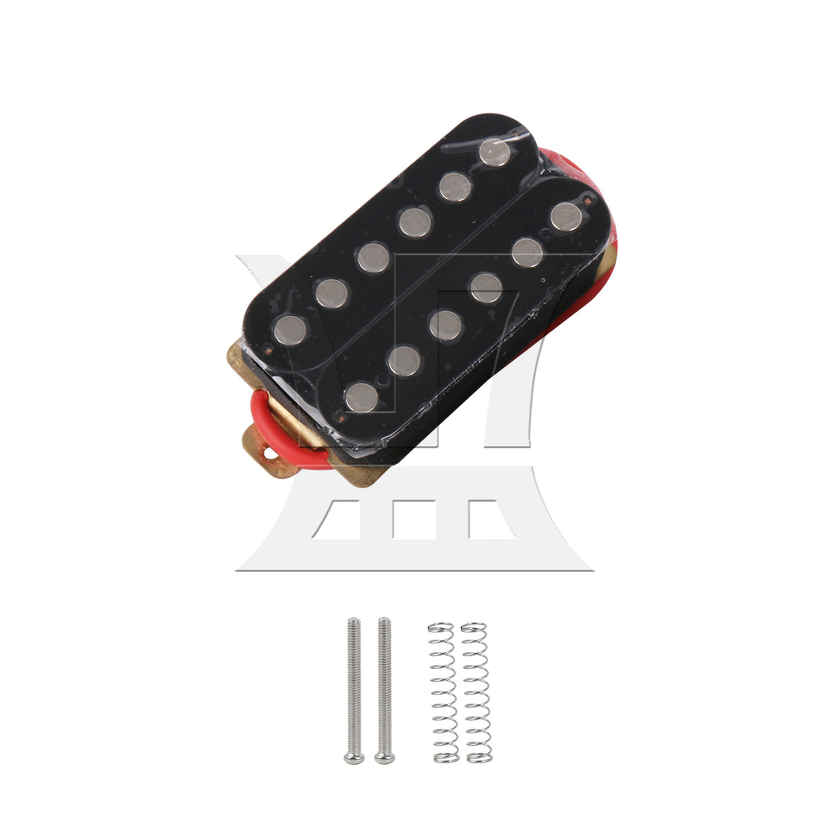 BQLZR 1pc Electric Guitar Double Coil Board Pickup Black Red Wire for Noise Cancellation