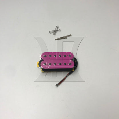 BQLZR 1pc Guitar Neck Pickup Purple Black Wire Hbbc-Pp-Xbb Electric Guitar Dual Coil Pickup Electric Guitar Accessories