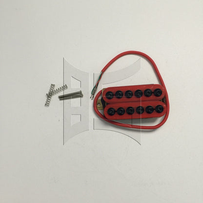 BQLZR 1pc Electric Guitar Double Coil Bridge Pickup Red Wire for Eliminating Noise
