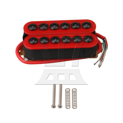 BQLZR 1pc Electric Guitar Double Coil Bridge Pickup Red Wire for Eliminating Noise