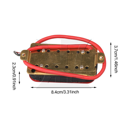 BQLZR 1pc Electric Guitar Double Coil Bridge Pickup Red Wire for Eliminating Noise