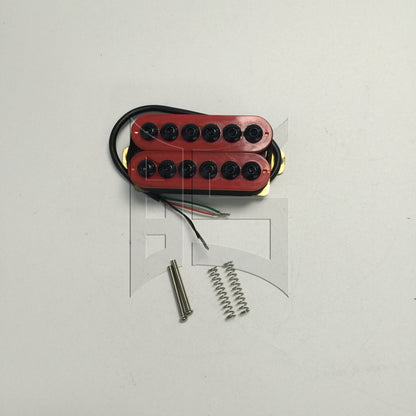 BQLZR 1pc Electric Guitar Double Coil Bridge Pickup Black Wire for Eliminating Noise