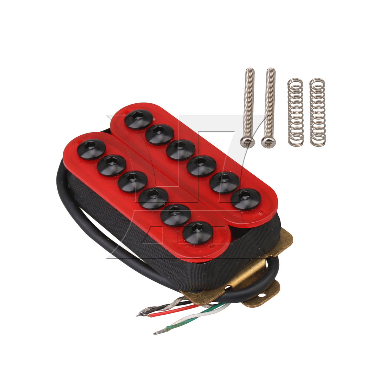 BQLZR 1pc Electric Guitar Double Coil Bridge Pickup Black Wire for Eliminating Noise