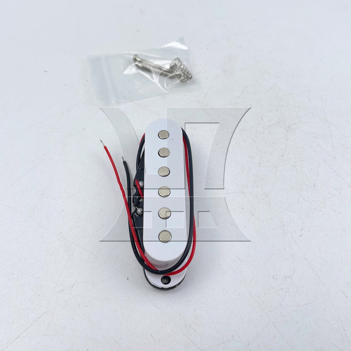BQLZR 1pc Single Coil Pickup 48cm  White Single Coil Pickup Electric Guitar Accessories