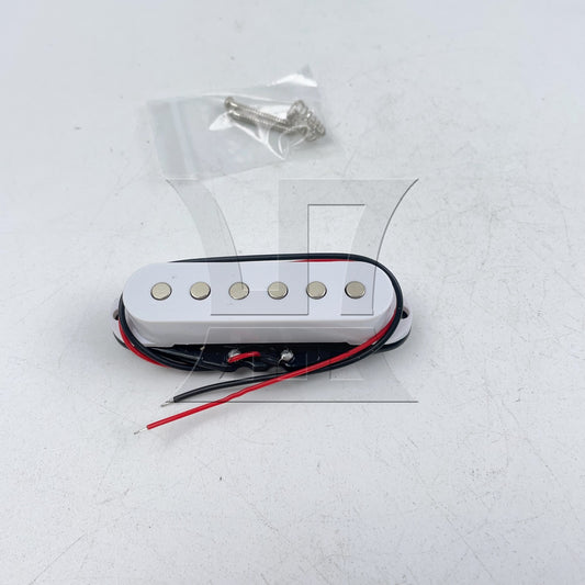 BQLZR 1pc Single Coil Pickup 48cm  White Single Coil Pickup Electric Guitar Accessories