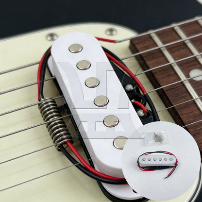 BQLZR 1pc Single Coil Pickup 50cm  White Single Coil Pickup Electric Guitar Accessories