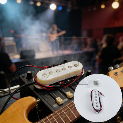 BQLZR 1pc Single Coil Pickup 50cm  White Single Coil Pickup Electric Guitar Accessories