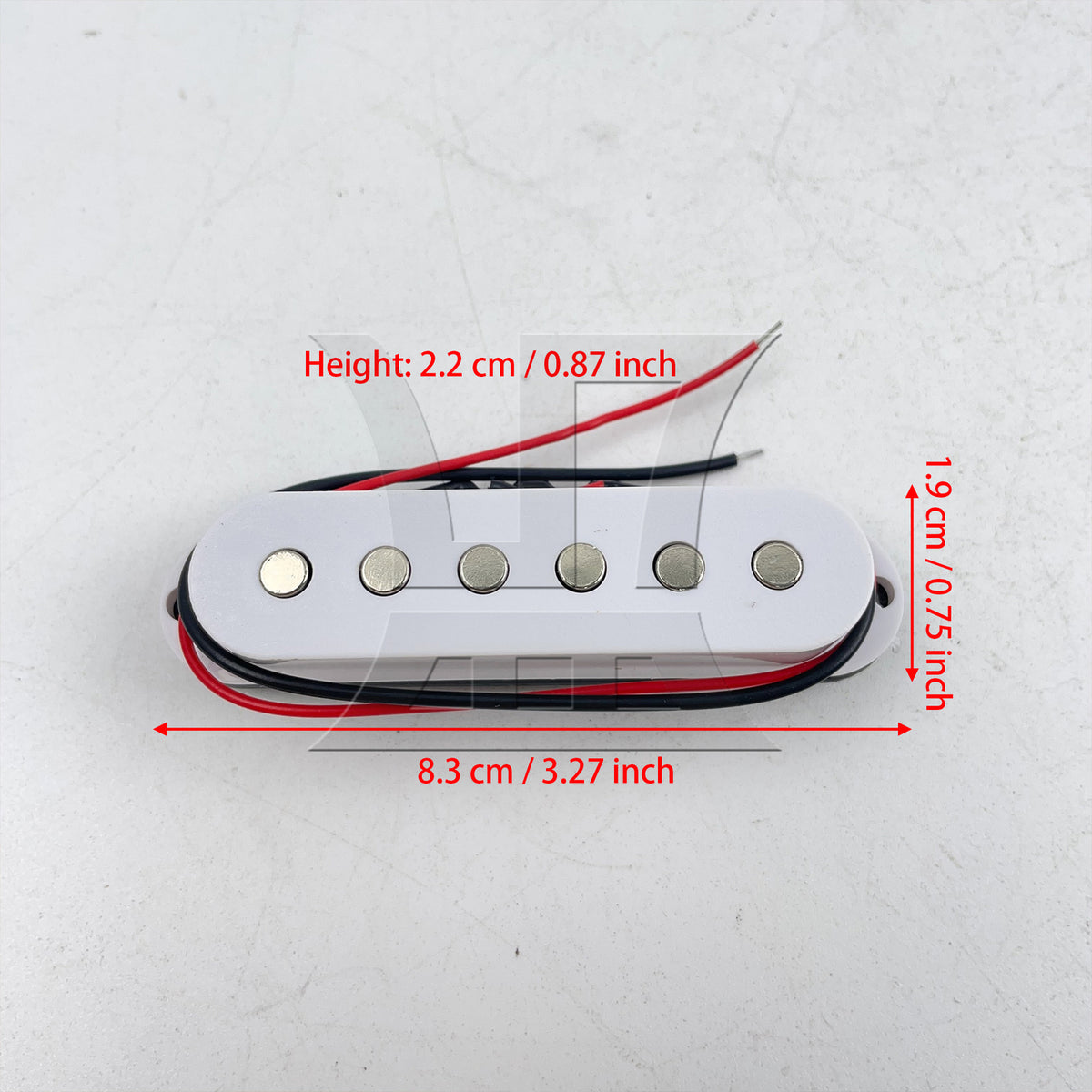 BQLZR 1pc Single Coil Pickup 50cm  White Single Coil Pickup Electric Guitar Accessories