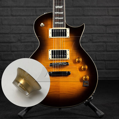 BQLZR 1pc Volume Tone Speed Control Knob Golden Electric Guitar Potentiometer Knob Cap
