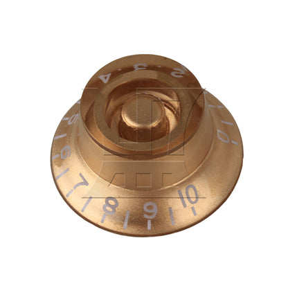 BQLZR 1pc Volume Tone Speed Control Knob Golden Electric Guitar Potentiometer Knob Cap