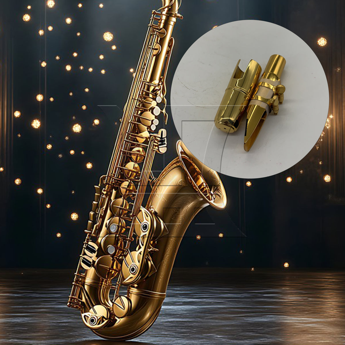 BQLZR 1pc Tenor B-Saxophone MouthPiece 7# Gold for Tenor B-Saxophone