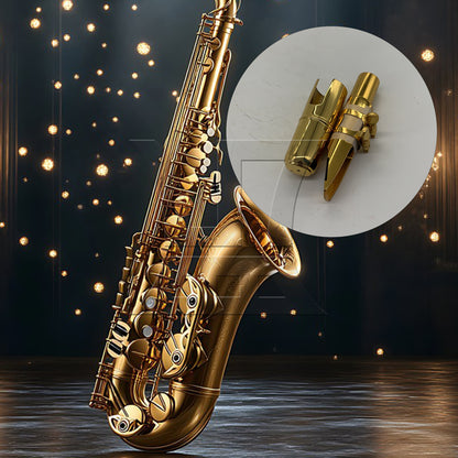 BQLZR 1pc Tenor B-Saxophone MouthPiece 7# Gold for Tenor B-Saxophone