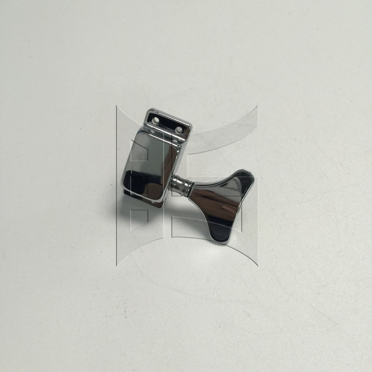 BQLZR 1pc Semi-Closed Fishtail Bass Tuning Peg Silver Left Bass Guitar Winding Buttons