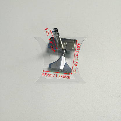 BQLZR 1pc Semi-Closed Fishtail Bass Tuning Peg Silver Left Bass Guitar Winding Buttons