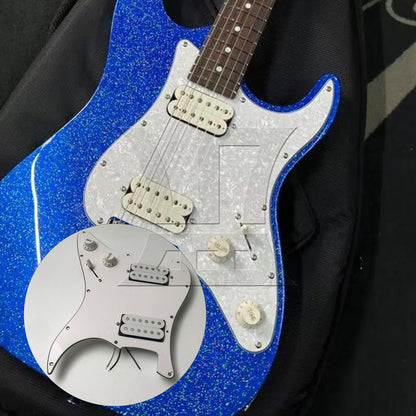 BQLZR 1pc Loaded Pickguard for Bass Guitar White Guitar Panel Pickup