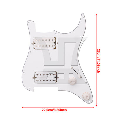 BQLZR 1pc Loaded Pickguard for Bass Guitar White Guitar Panel Pickup