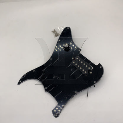 BQLZR 1pc Electric Guitar Loaded Pickguard Dual Pickup Guard Black for Electric Guitar Assembly Guardrail