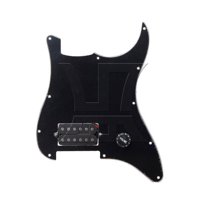 BQLZR 1pc Electric Guitar Loaded Pickguard Dual Pickup Guard Black for Electric Guitar Assembly Guardrail