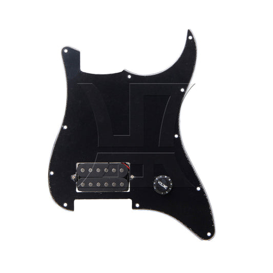 BQLZR 1pc Electric Guitar Loaded Pickguard Dual Pickup Guard Black for Electric Guitar Assembly Guardrail