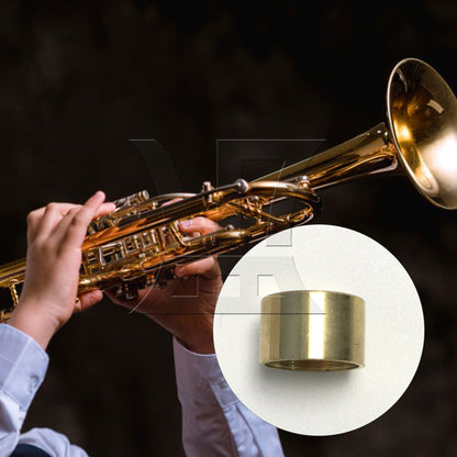 BQLZR 1pc Heavy Duty Bare Copper Trumpet Top Bottom Cover Finger Button for Replace the Old Button