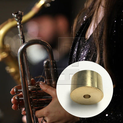 BQLZR 1pc Heavy Duty Bare Copper Trumpet Top Bottom Cover Finger Button for Replace the Old Button