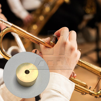 BQLZR 1pc Heavy Duty Bare Copper Trumpet Top Bottom Cover Finger Button for Replace the Old Button