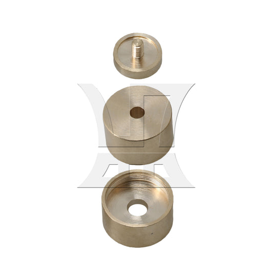 BQLZR 1pc Heavy Duty Bare Copper Trumpet Top Bottom Cover Finger Button for Replace the Old Button