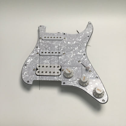 BQLZR 1pc SSH Pickguard White Pearl Electric Guitar Front Cover Panel Guard Panel Decorative Panel