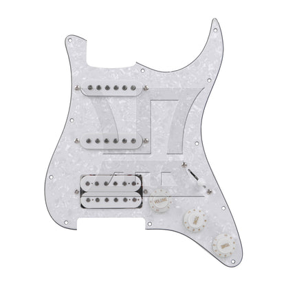 BQLZR 1pc SSH Pickguard White Pearl Electric Guitar Front Cover Panel Guard Panel Decorative Panel