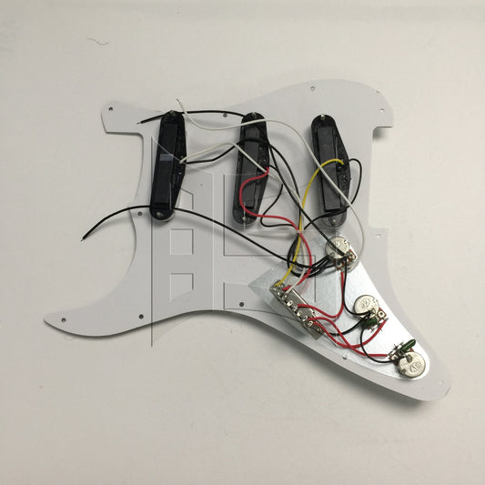 BQLZR 1pc Electric Guitar Sss Pickguard White Pearl Electric Guitar Plastic Front Cover