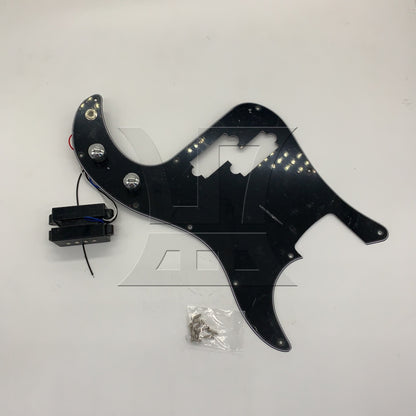 BQLZR 1pc Bass Guard Black Electric Bass Panel Front Cover Bass Part
