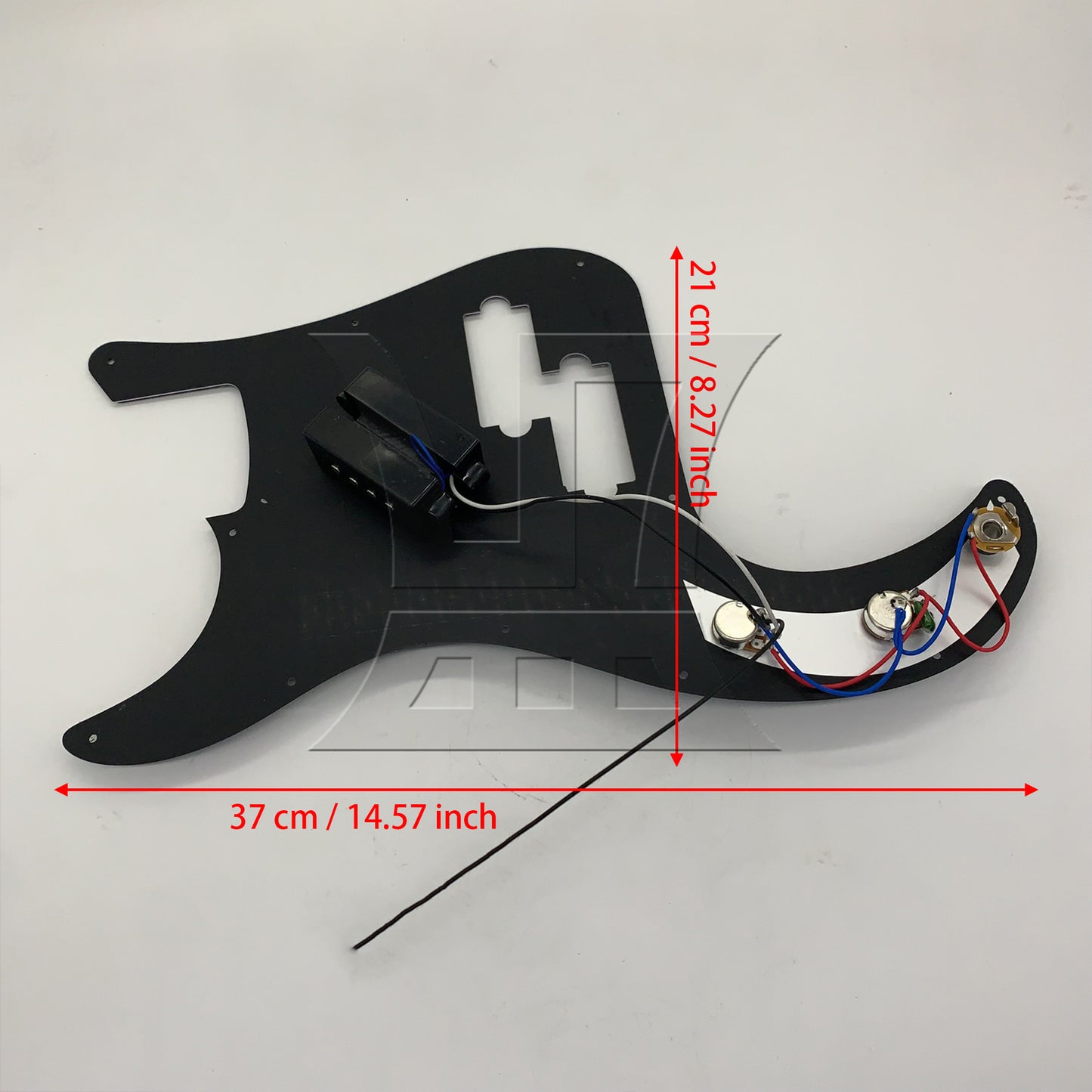 BQLZR 1pc Bass Guard Black Electric Bass Panel Front Cover Bass Part