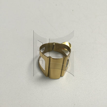 BQLZR 1pc Sax Mouthpiece Ligature Golden Saxophone Metal Clip Accessories