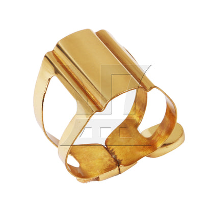 BQLZR 1pc Sax Mouthpiece Ligature Golden Saxophone Metal Clip Accessories