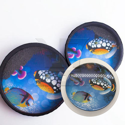 BQLZR 1pc Wave Bead Sea Drum 10 Inches for Stage Performance Accompaniment